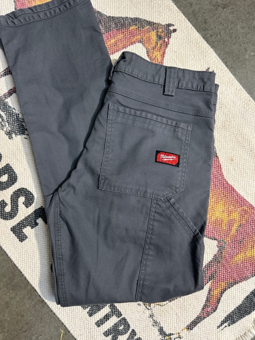 Milwaukee Men’s Charcoal Cargo Pants - Durable Utility Trousers